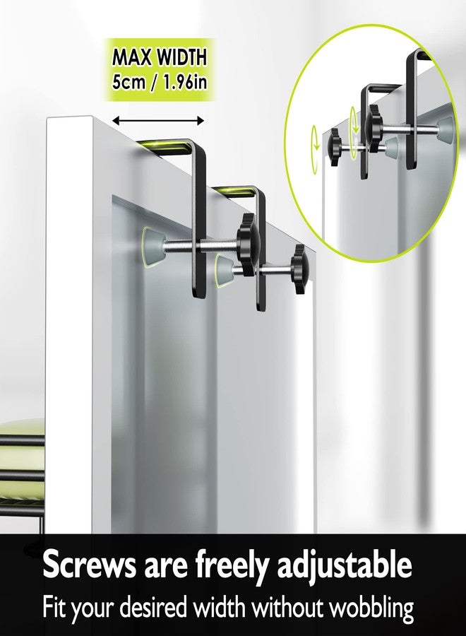 Orimade Over the Door Shower Caddy Adjustable 5 Tier Black,Bathroom Hanging Organizer Shelf Rustproof with 4 Hooks,Shower Basket with Soap Holder and Suction Cup - Image 4