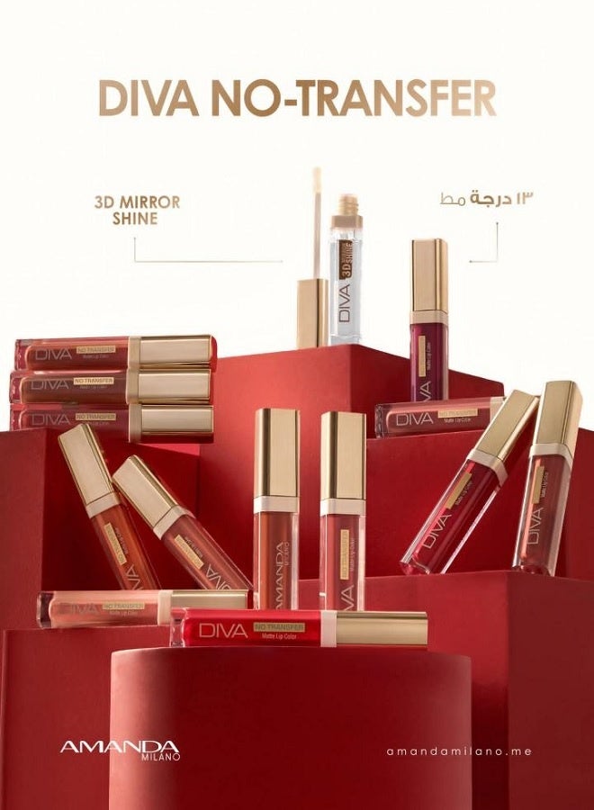 Amanda Diva matte lip color no transfer no.8 6ml - Image 5