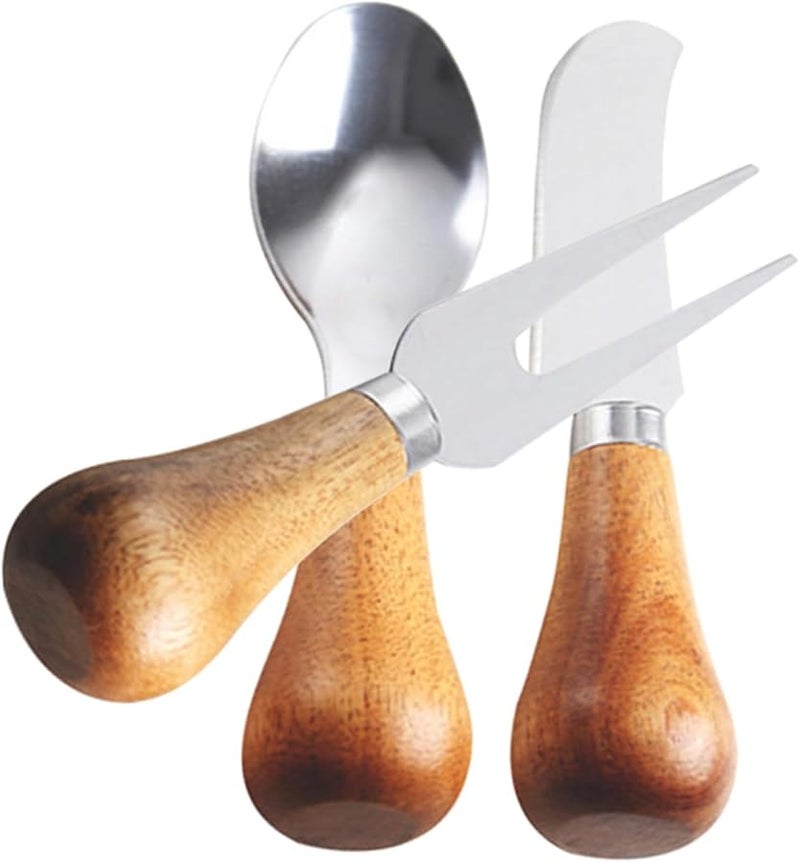 Stainless Steel Cheese Knife Set with Grater Slicer Spreader Charcuterie Utensils Easy Clean Kitchen Tools - Image 2