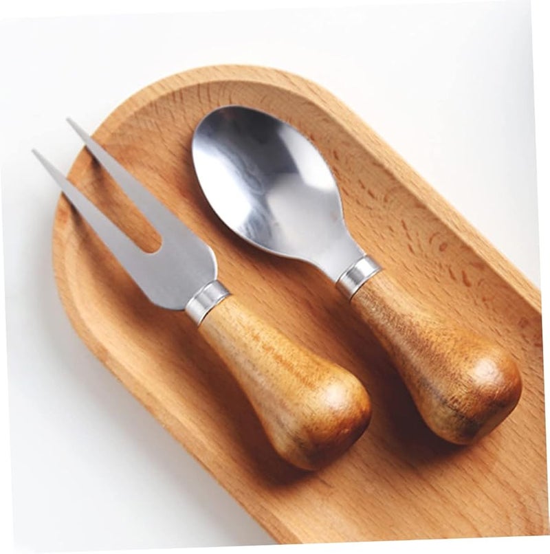Stainless Steel Cheese Knife Set with Grater Slicer Spreader Charcuterie Utensils Easy Clean Kitchen Tools - Image 3