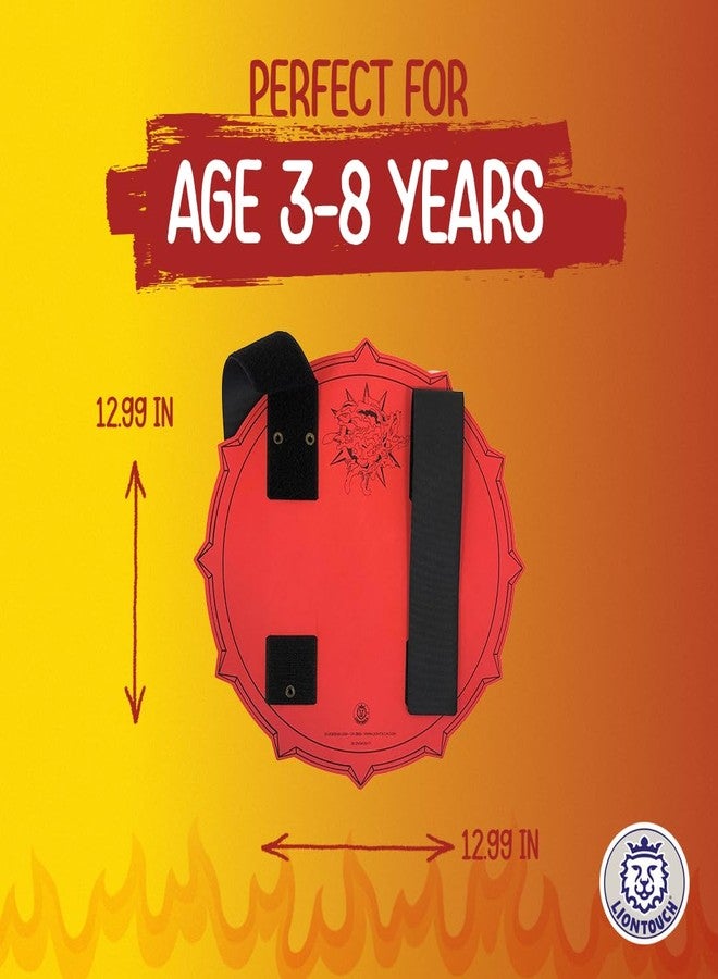Liontouch - Fantasy Fire Flame Shield - for Kids Aged 3-8 Years | Medieval Pretend Play Toy in Foam for Children with Roaring Fire Theme | Safe Battle Accessory for Dress Up, Cosplay & Costumes - Image 5
