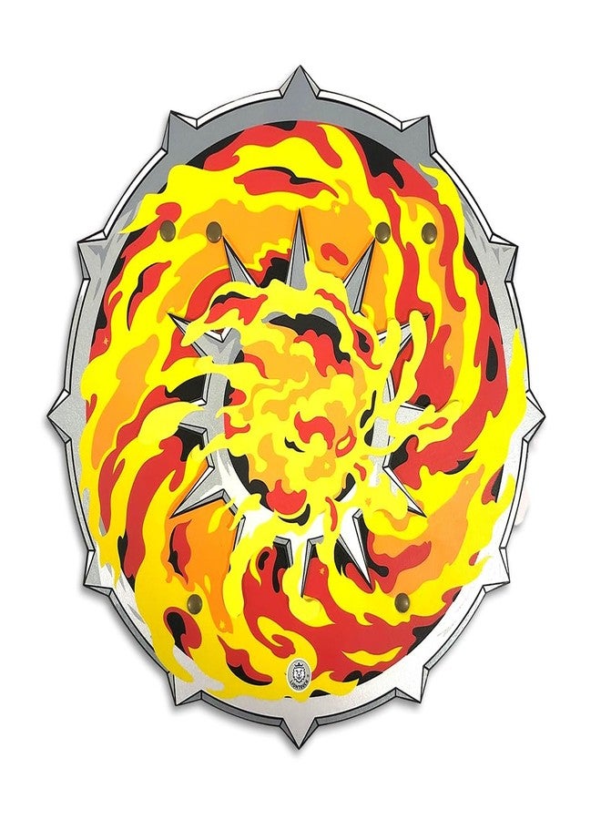 Liontouch - Fantasy Fire Flame Shield - for Kids Aged 3-8 Years | Medieval Pretend Play Toy in Foam for Children with Roaring Fire Theme | Safe Battle Accessory for Dress Up, Cosplay & Costumes - Image 1