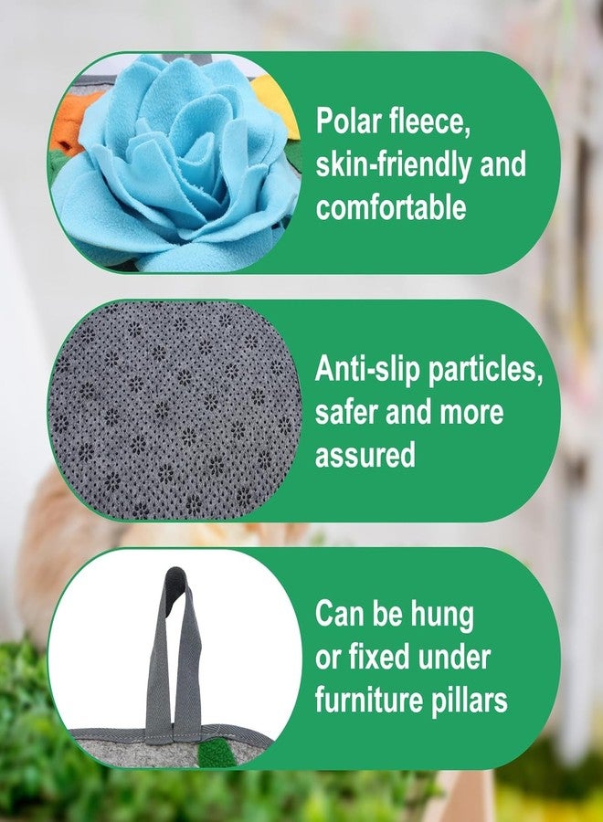 BdelrinQue Rabbit Foraging Mat, Snuffle Mat for Small Animals, Snuffle Mat for Dogs,Bunny Puzzle Toys Pets Interactive Feeding Mat for Hedgehog Chinchilla Puppies（Blue - Image 3