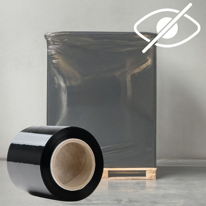 Rago ® Stretch Film Set Mini Rolls I Black Film for Furniture Stretch Film I Pallet Film Hand Film Wrap Film (‎2 x Black 0.43 kg) - Image 5