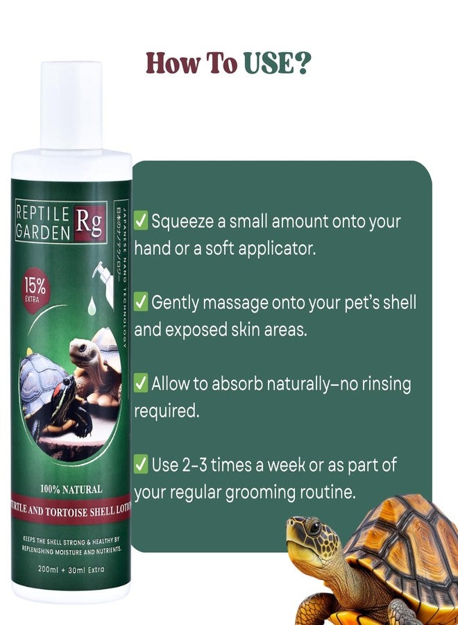 لوشن ريبتايل جاردن للسلاحف وصدفها | مرطب غني بفيتامين هـ والزيوت الأساسية لصحة الصدفة والجلد (200 مل + 30 مل) - Image 3