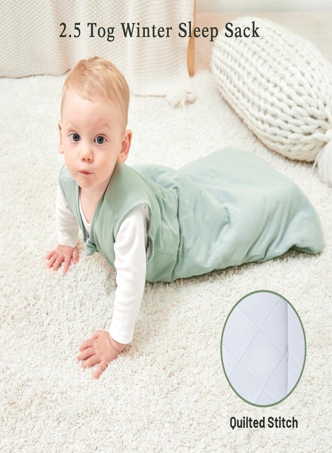 Roksuma Winter Sleep Sack 12-18 Months 2.5 Tog Quilted 100% Cotton 2-Way Zipper Unisex Toddler Sleep Sack Warm Baby Sleeping Bag - Image 3