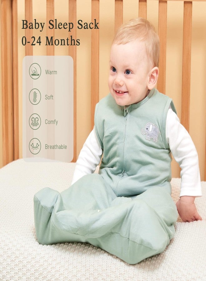 Roksuma Winter Sleep Sack 12-18 Months 2.5 Tog Quilted 100% Cotton 2-Way Zipper Unisex Toddler Sleep Sack Warm Baby Sleeping Bag - Image 2