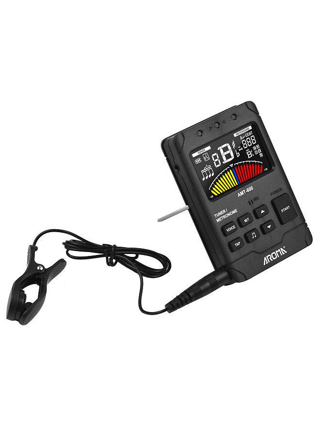 Generic - amt-600 tuner & metronome & tone generator 3-in-1 rechargeable 2.5-inch color lcd guitar tuner mini digital metronome electronic metronome - Image 1