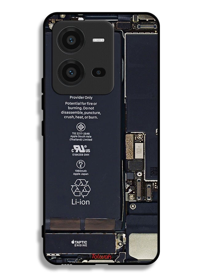 Tolwak Vivo V25 5G Protective Case Cover Phone Circuit Pattern - Image 2