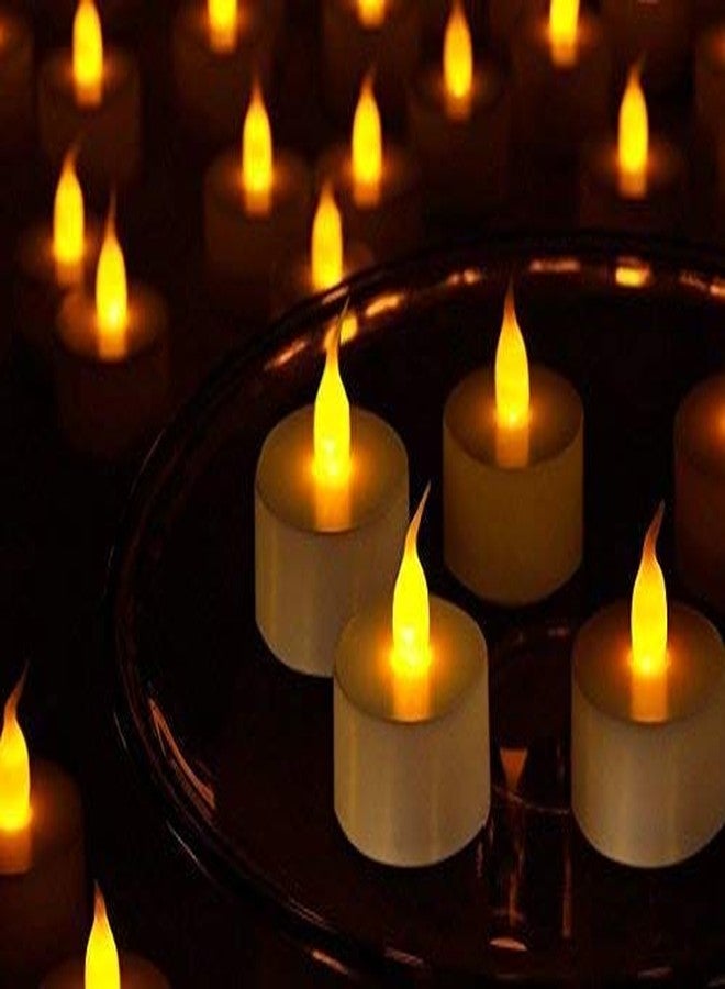 DARKZONE® Tea Light Candles Diwali Gift || Home Decor Birthday || Festivals ||All Purpose Gift || Operated Candle for Home Decoration, Yellow - Pack of 12 (Yellow Light, Pack of 12) (Yellow 12) - Image 5