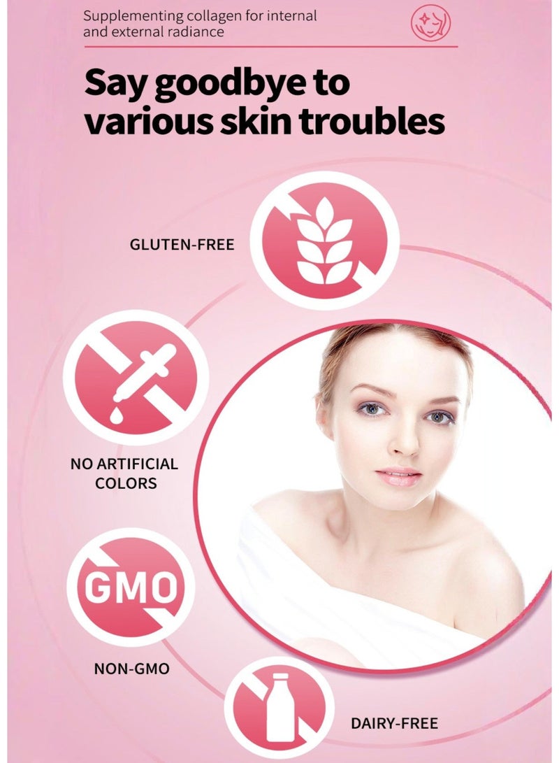DHOP Collagen Glutathione Capsules 30000mg 60 Capsules Effective Whitening Supplement Antioxidant Anti Aging - Image 4