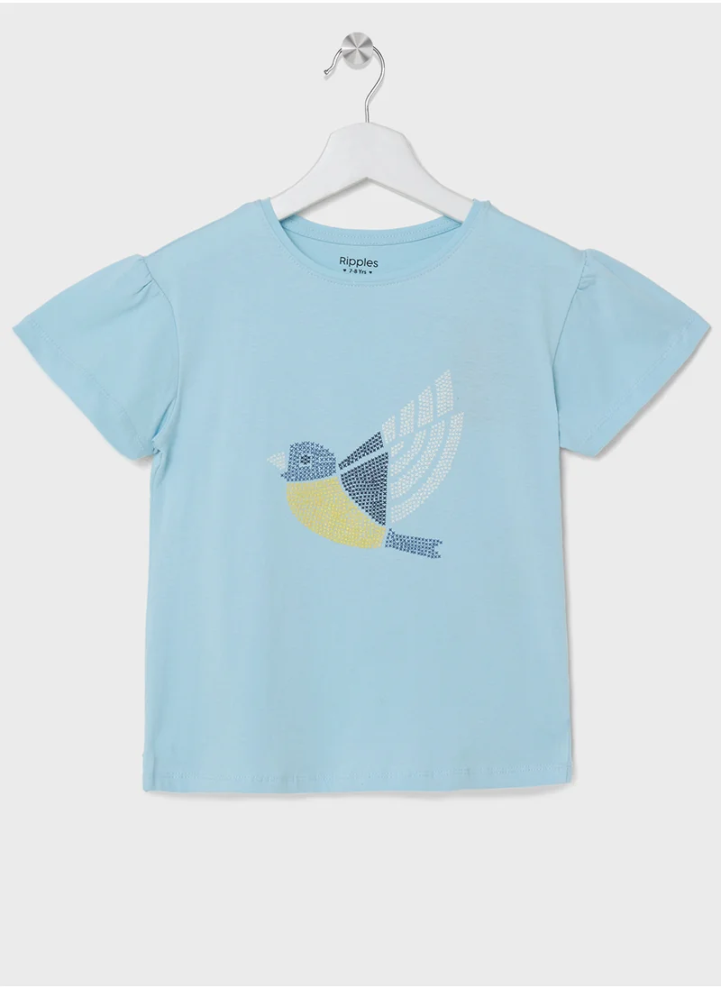 ريبلز مع نمشي Girls T-Shirts