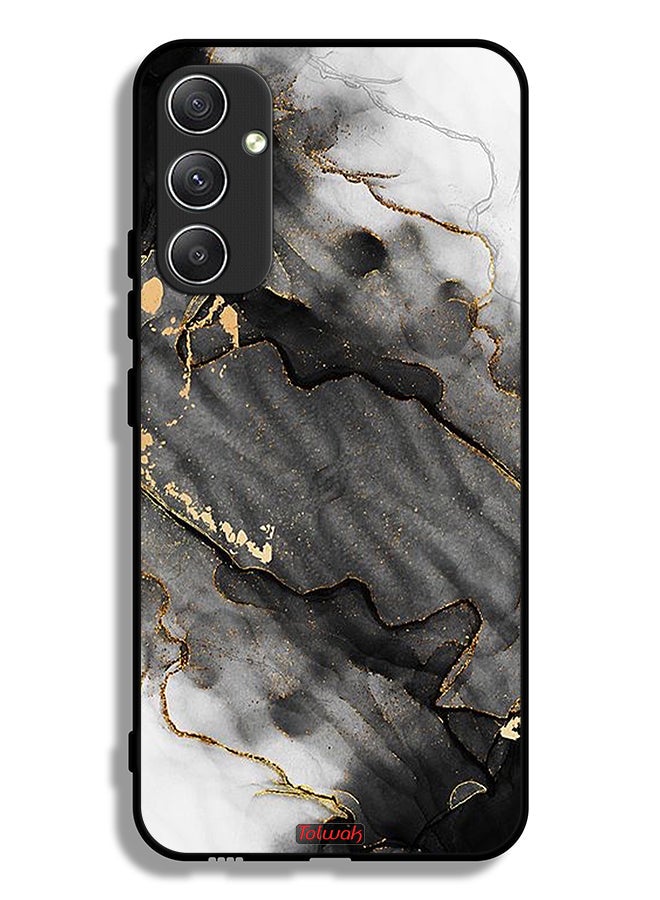 Tolwak Samsung Galaxy A34 5G Protective Case Cover Glitter Marble - Image 1