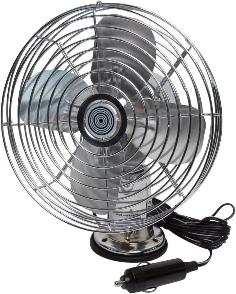 Roadpro C3208 12V Heavy Duty Metal Fan - 6-Inch Table Fan for Vehicles - Image 1