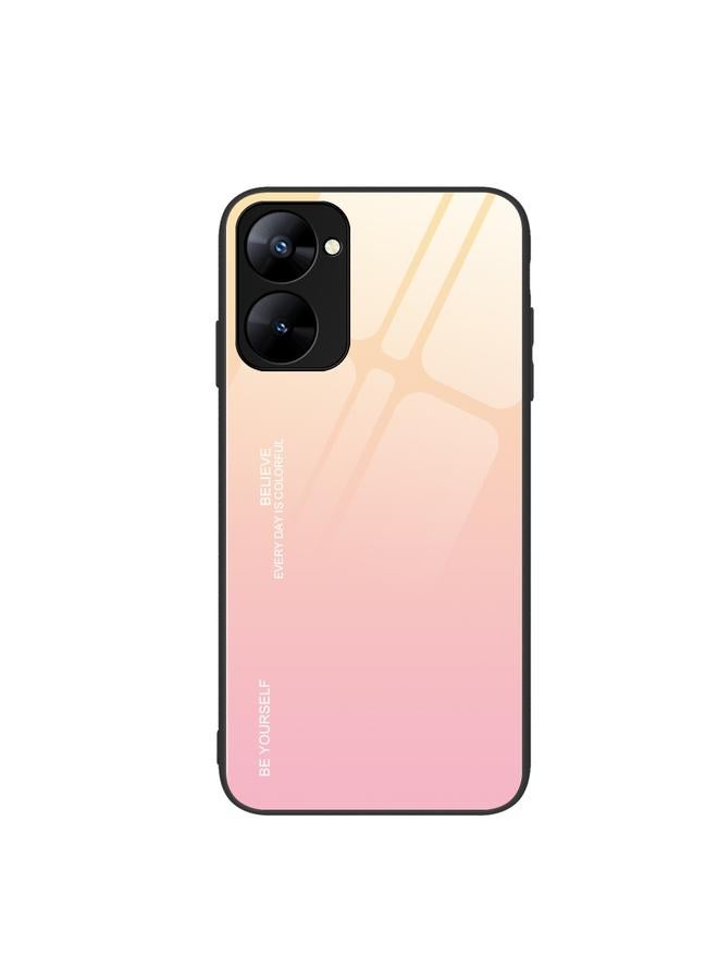 اس-توب جراب هاتف Realme V30 زجاجي متدرج اللون - Image 1