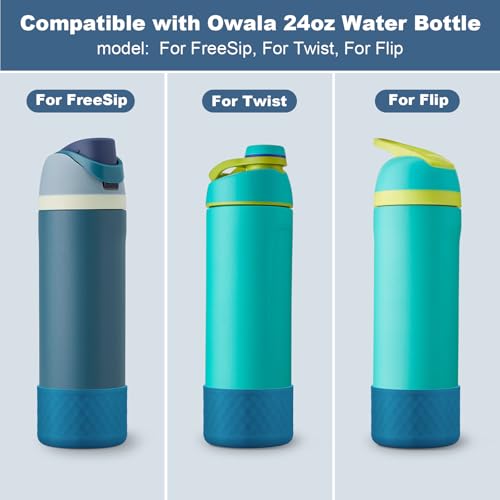 Beonsky Silicone Boot for Owala Water Bottle 24 oz, Anti-Slip Protective Sleeve for FreeSip/Twist/Flip Stainless Steel Water Bottles Accessories - Image 2