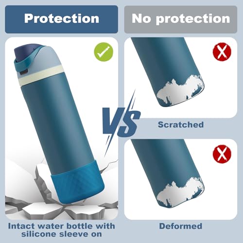 Beonsky Silicone Boot for Owala Water Bottle 24 oz, Anti-Slip Protective Sleeve for FreeSip/Twist/Flip Stainless Steel Water Bottles Accessories - Image 3