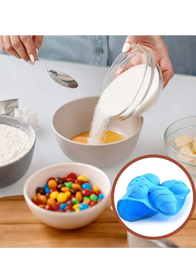 Silicone Egg Shaped Chocolate Mould, Trays for Chocolate, Cocoa Bombs, Breakable Egg Shells, Fill with Peeps, Candy, Cake, Marshmallows