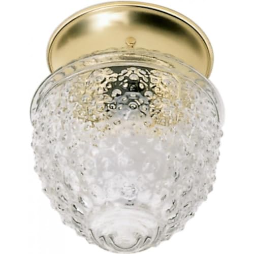 NUVO SF77/125 One Light Ceiling Flush Mount, Brass-Polished/Cast - Image 4