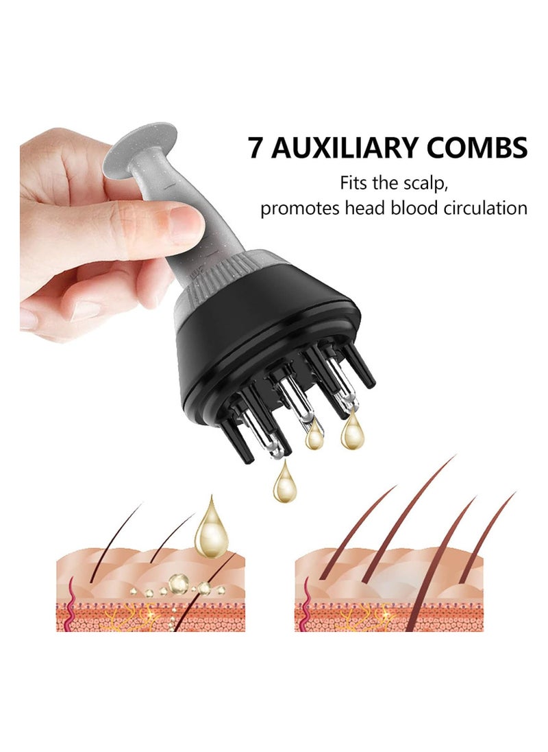 Generic - 1Ml Scalp Solution Applicator 7 Combs Ball Type Head Shampoo Hair Conditioner Scalp Massager Brush Scalp Care Brush - Image 1