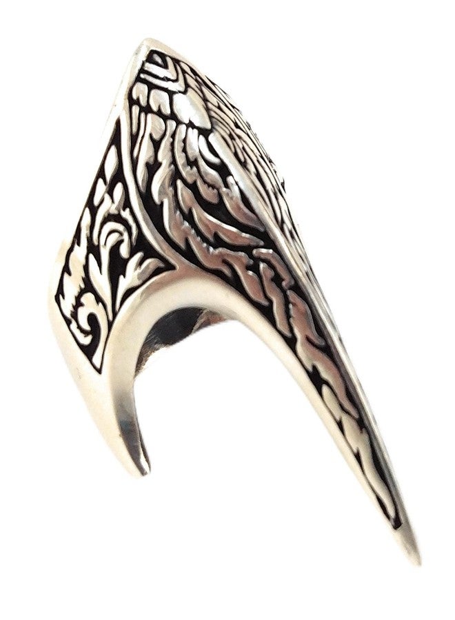 Babylon Silver Men's 925 Stelring Silver Turkish Handmade Thumb Ring - Image 1
