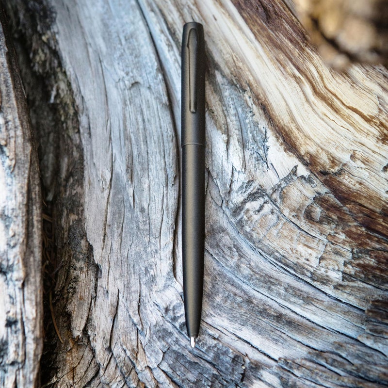 Fisher Space Pen Military Cap-O-Matic Space Pen, Ballpoint, Black Ink, Non-Reflective, Brass, Matte Black - Image 2