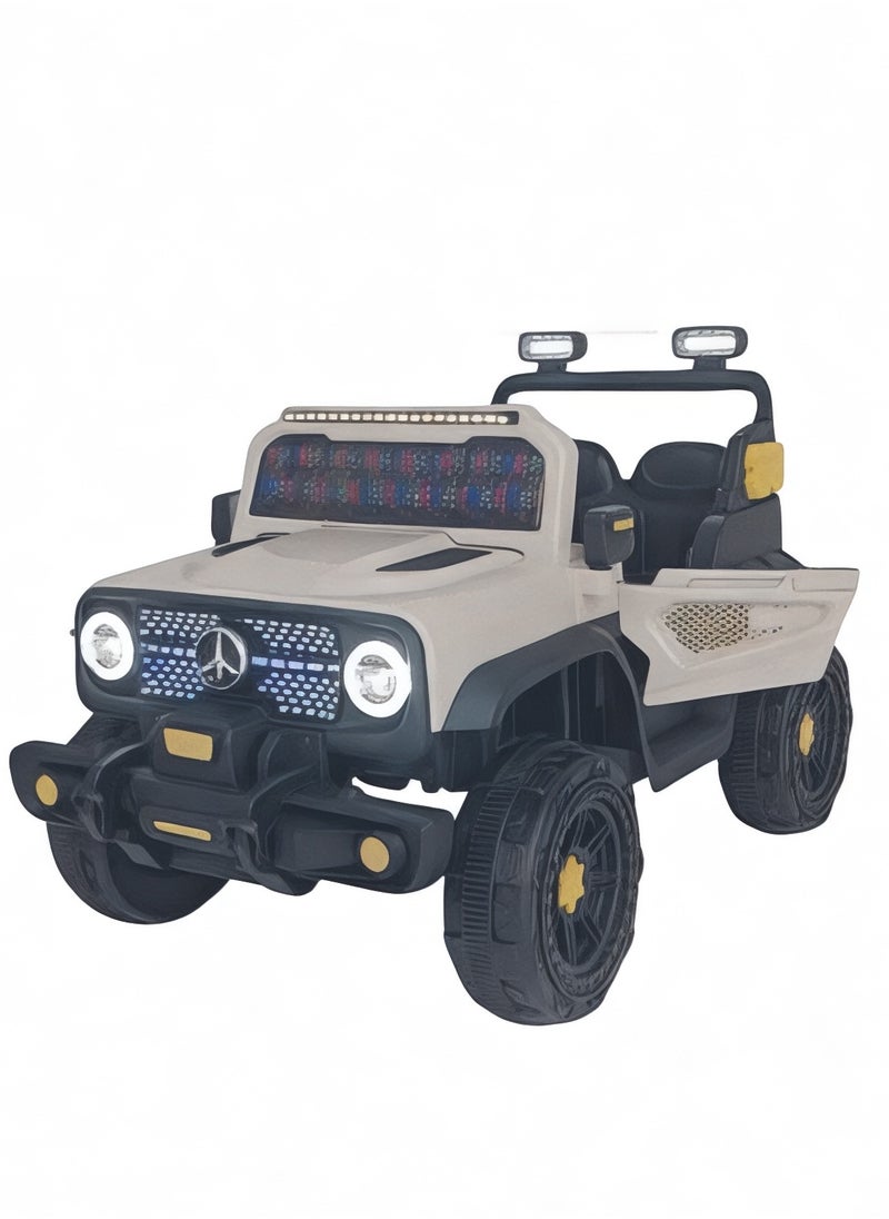 Electric kids car with two powerful motors and 12V battery - realistic design, openable doors, LED lights, USB and AUX music system for fun and safe driving - pzsku/ZF9869A772DD9DDFB7E7AZ/45/_/1740516103/b67a8fa3-8a77-4603-ab66-730857678cee