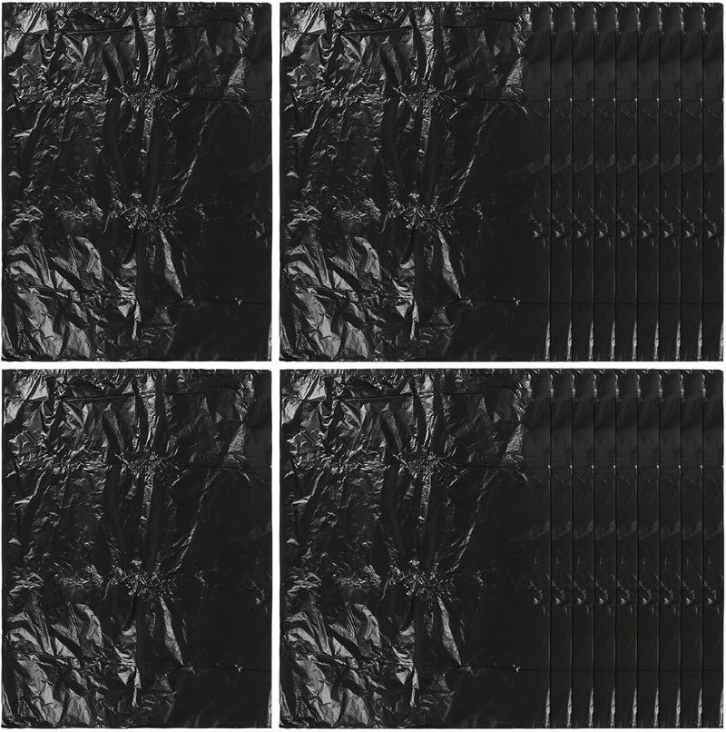 Black Garbage Bags 80×100cm 2.5 Mil Thick Plastic Trash Bags 25pcs for Bathroom Kitchen Bedroom Office Waste Disposal - Image 1