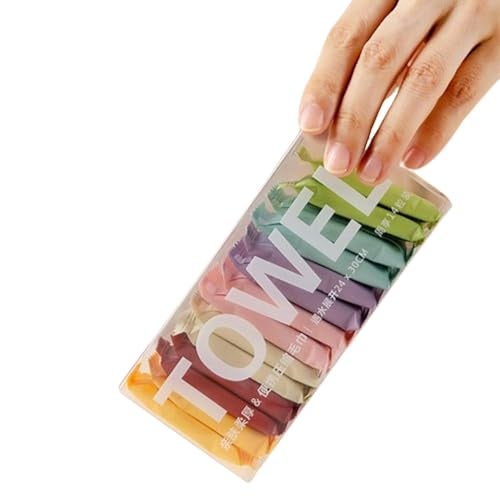 HEXONIQ® Compressed Towel Tablets, Mini Portable Magic Towels for Travel, Home, Outdoor Activities - Pack of 14 - Image 1