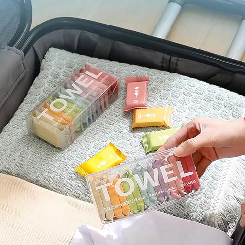HEXONIQ® Compressed Towel Tablets, Mini Portable Magic Towels for Travel, Home, Outdoor Activities - Pack of 14 - Image 5