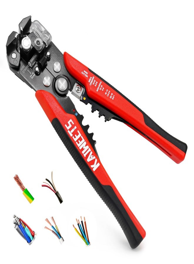 KAIWEETS Self Adjusting Wire Stripper - 3 in 1 Heavy Duty Automatic Wire Stripping Tool | 10-24 AWG Wire Cutter for Electrical Cable Cutting, Crimping Tool - Image 1