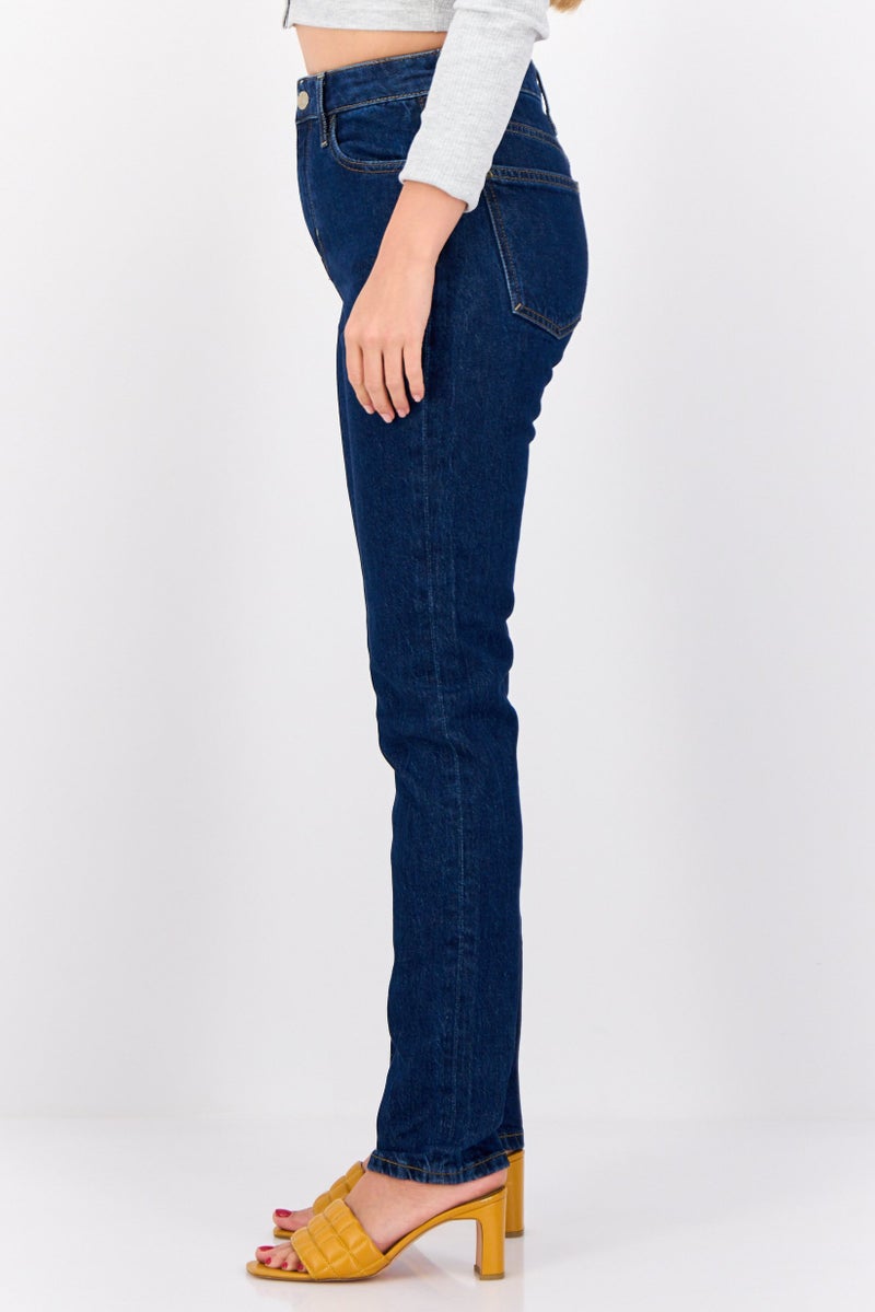 ESPRIT Women Slim Fit Washed Stretchable Jeans, Blue - Image 2