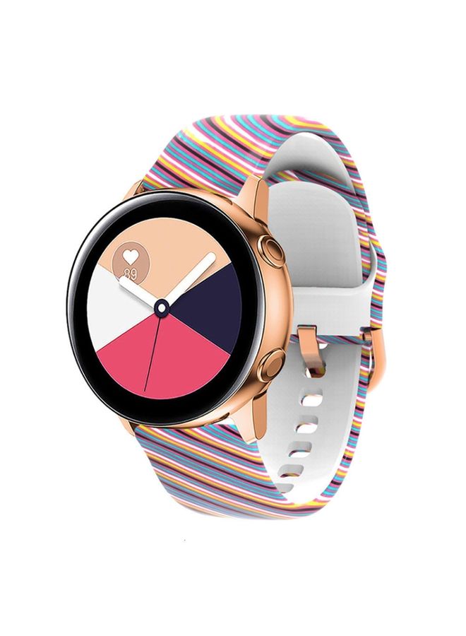 Replacement Strap For Samsung Galaxy Watch 46mm Silicone Printing Watch Band Color Twill