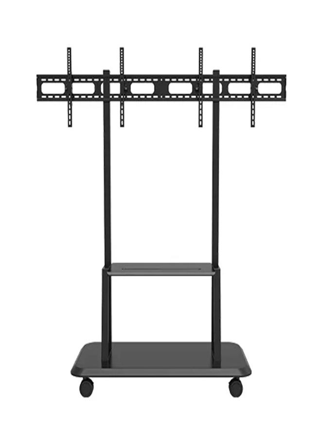 Skill Tech SH 02VFS Side by Side Video Wall Floor Stand for 32–55 Inch LED/LCD Screens, VESA 600x400, Max Load 80kg per Screen – Heavy Duty Display Stand Black  - Image 1