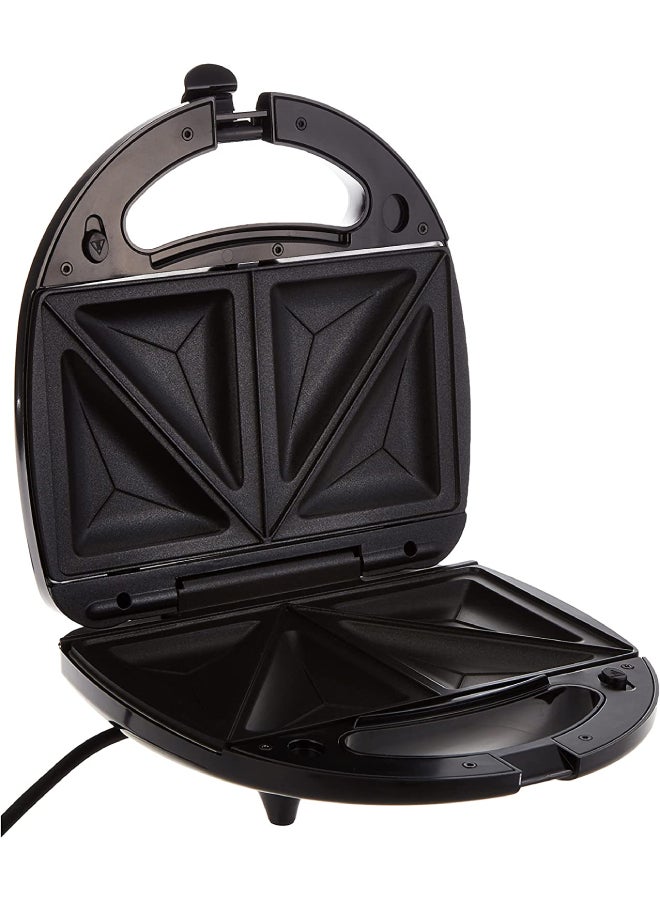 BLACK+DECKER Sandwich Maker, 2-Slot Non-Stick, 3in1 Versatile Interchangeable Grill and Waffle Plates, Indicator Lights, Quick and Easy Meals, Compact Design, 2 Slices 750 W TS2090-B5 Black - Image 3