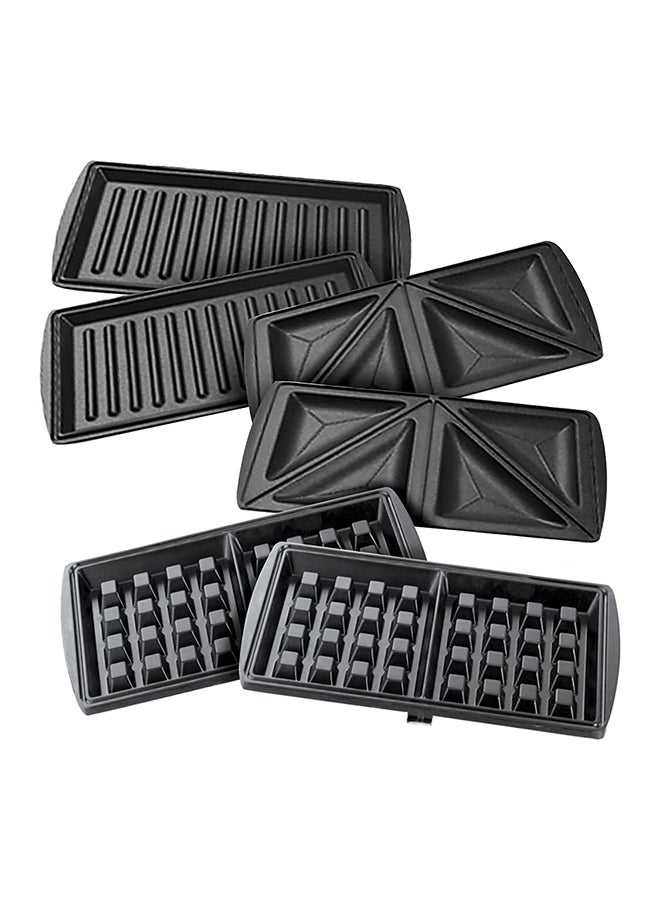 BLACK+DECKER Sandwich Maker, 2-Slot Non-Stick, 3in1 Versatile Interchangeable Grill and Waffle Plates, Indicator Lights, Quick and Easy Meals, Compact Design, 2 Slices 750 W TS2090-B5 Black - Image 4