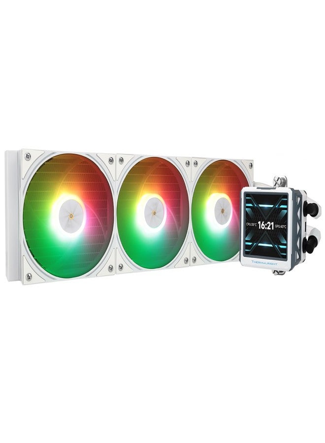 Thermalright FW360 Ultra ARGB White CPU AIO Cooler,PC 360 Specification Water Cooler System,IPS LCD Screen with 480x480 Resolution,for AM5,Intel LGA1700/1851,High Performance Pump,2.88in LCD Screen - Image 1