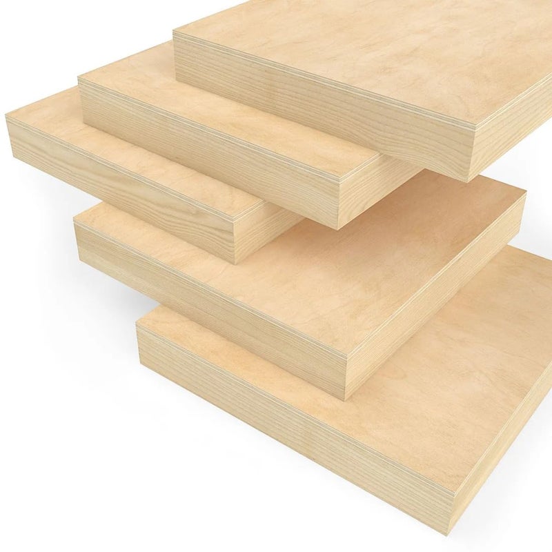ARTEZA Wood Canvas Boards, 10 x 10 Inches, Pack of 5, Birch Wood, Wooden Panels for Acrylic and Oil Painting, Wood Burning, Crafting - Image 2
