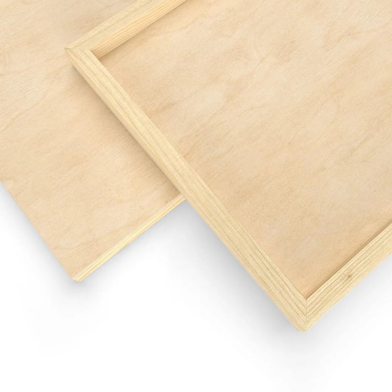 ARTEZA Wood Canvas Boards, 10 x 10 Inches, Pack of 5, Birch Wood, Wooden Panels for Acrylic and Oil Painting, Wood Burning, Crafting - Image 4