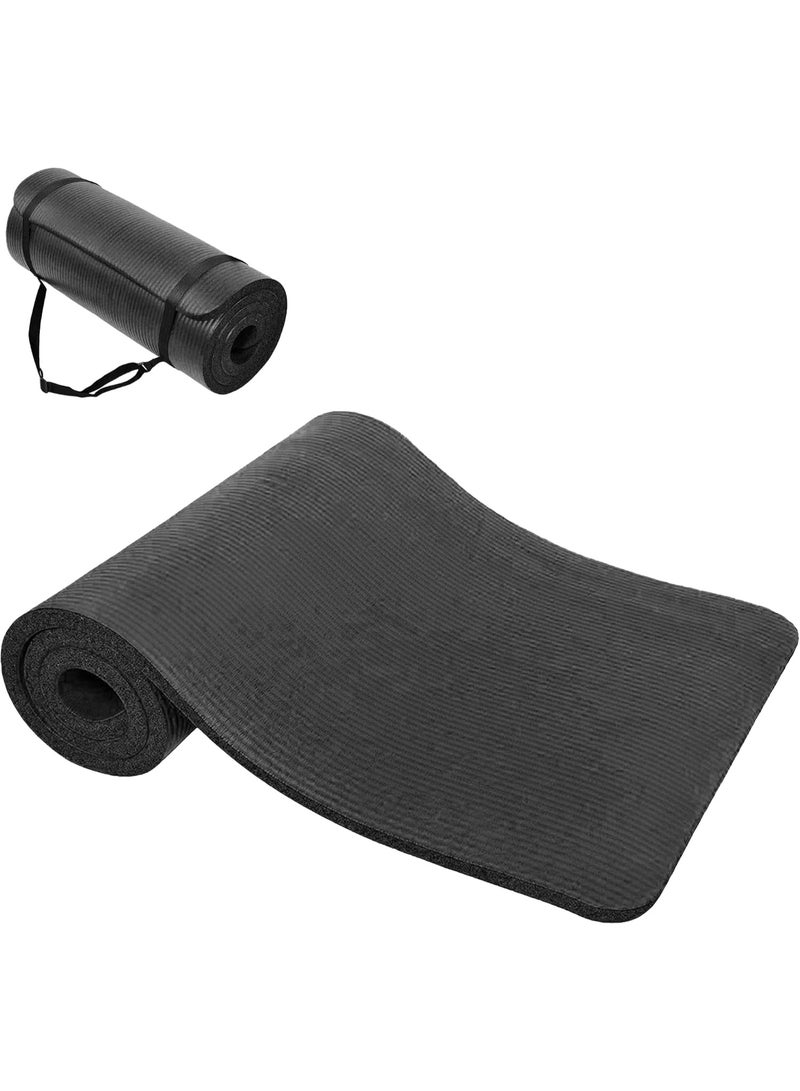 Neostyle Yoga Mat Fitness & Exercise Mat with Easy-Cinch Yoga Mat Carrier Strap,Thick 183 * 60 * 1cm Workout Mats for Yoga, Pilates and Floor Exercise - Image 1