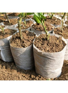 yongsheng Plant Nursery Bags 5.5 * 6.3 inches 200PCS, Non-Woven Biodegradable Plant Grow Bags Fabric Seedling Starter Bags for Vegetable Flower  - Image 5