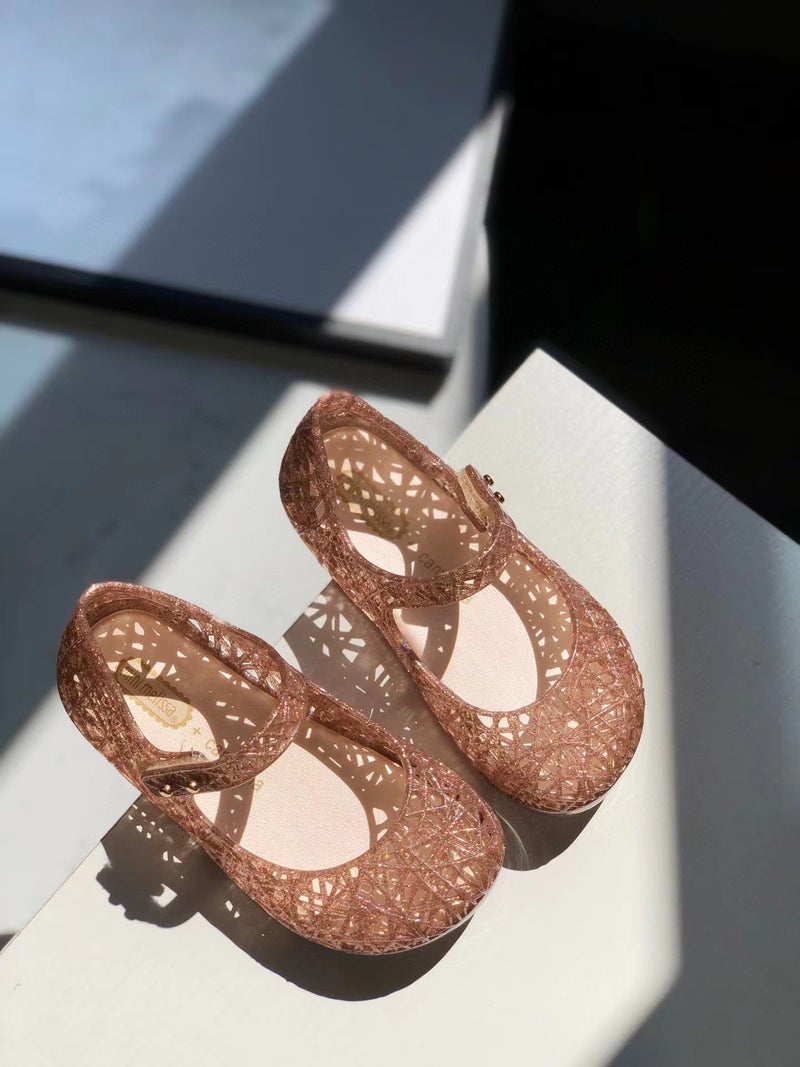 2023 Children'S Shoes Melissa Melissa Bird'S Nest Jelly Shoes Baby Hollow Out Sandals Men'S And Women'S Fragrant Shoes - Image 1