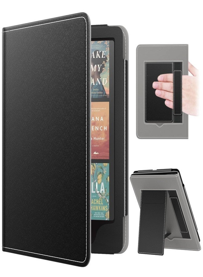 MoKo Case for 7"/6.8" Kindle Paperwhite(12th/11th Gen-2024/2021) and Kindle Paperwhite Signature Edition,Slim PU Shell Cover Case with Auto-Wake/Sleep for Kindle Paperwhite 2024, Black - Image 1
