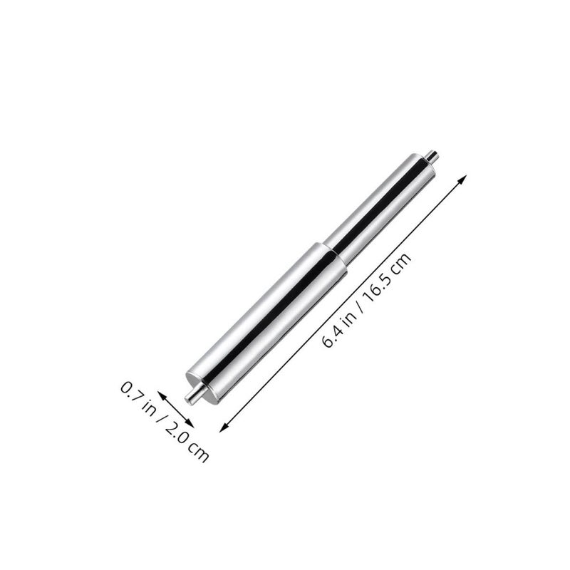 Spring Loaded Toilet Paper Holder Replacement Rod Chrome 2 Pack - Image 3