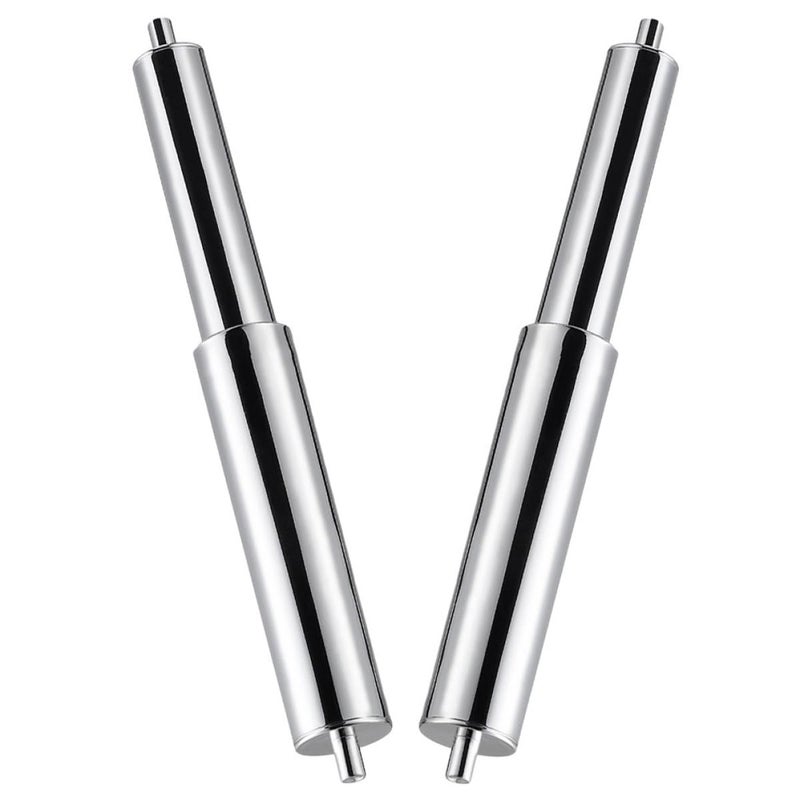 Spring Loaded Toilet Paper Holder Replacement Rod Chrome 2 Pack - Image 2