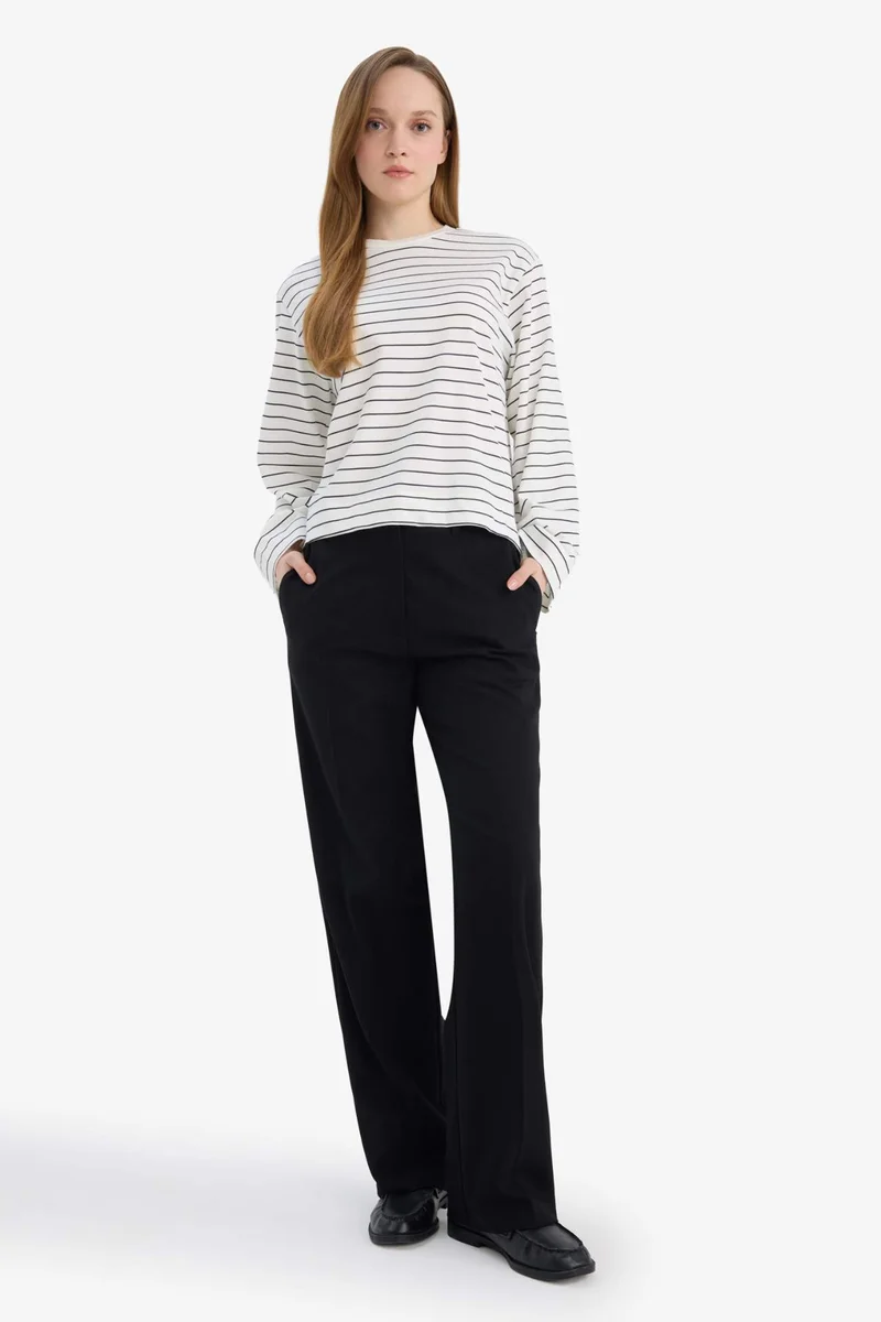 ديفاكتو 100% Cotton Regular Fit Striped Tunic