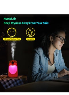 Generic 180ml Mini Koala USB Humidifier Auto-Shut Off Intelligent Purifier with 7 LED Light 2W Orange  - Image 3