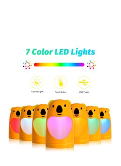 Generic 180ml Mini Koala USB Humidifier Auto-Shut Off Intelligent Purifier with 7 LED Light 2W Orange  - Image 2