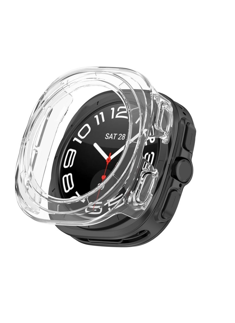 Generic - Case Compatible with Samsung Galaxy Watch 7 Ultra Hard PC Bumper Clear Protective Cover Clear - Image 1