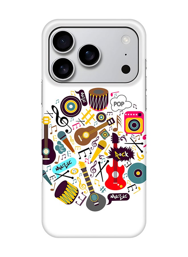 Stylizedd For iPhone 17 Pro,Case, [Compatible with MagSafe] Magnetic cover Slim fit Protection Matte, - Muscial Instruments